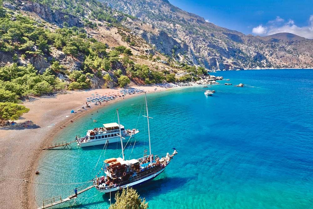 Apella Beach in Greece 