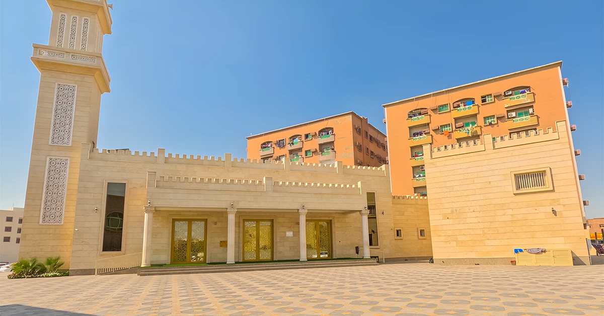 A mosque in Al Mowaihat in Ajman