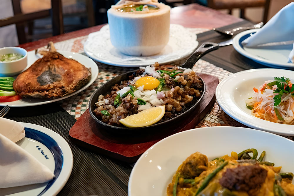 Food served in Kuya Juan Restaurant
