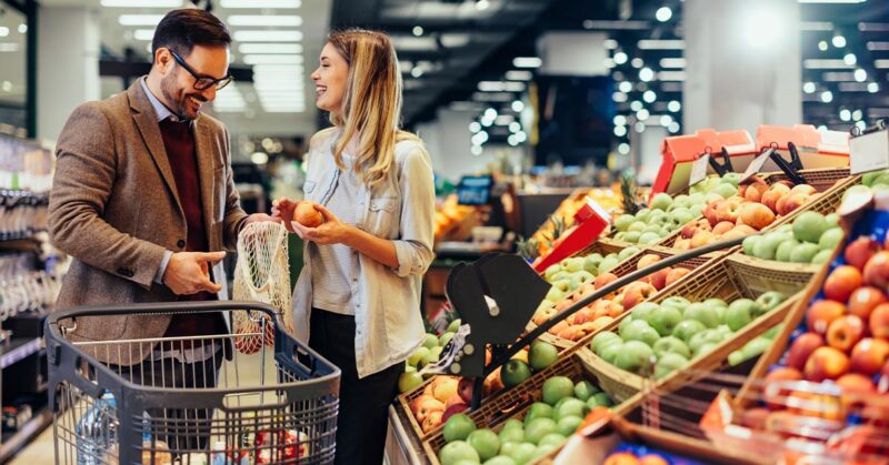 grocery shopping at the hypermarket
