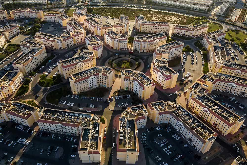 International City features country-themed clusters
