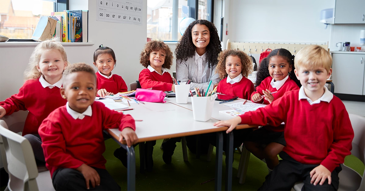 Junior School Kids with a teacher