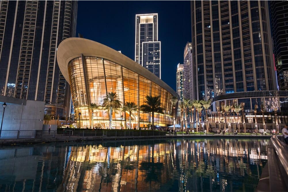 Beautiful view of Dubai Opera