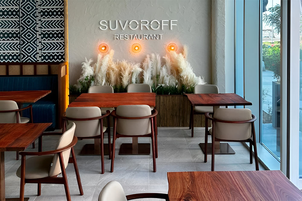 Interior of Suvoroff Grand Restaurant in DAMAC Hills 