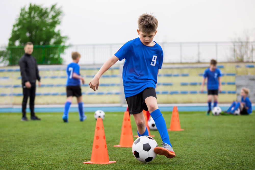 Soccer training in one of the best schools in Abu Dhabi