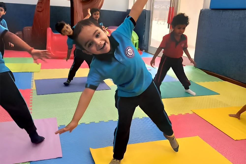 Students engaged in extracurricular activities at Learn and Fun Nursery in Karama, Dubai