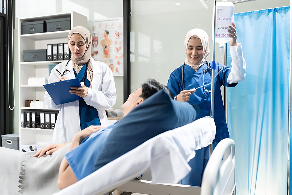 Living in the Green Community in Motor City brings you closer to healthcare facilities