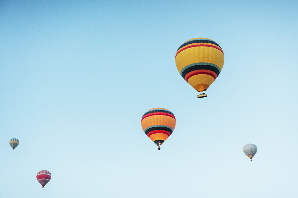 Easter adventure in hot air balloons