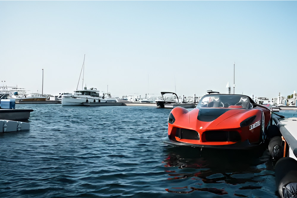 Ferrari Red Jet Car at ARB Yachts
