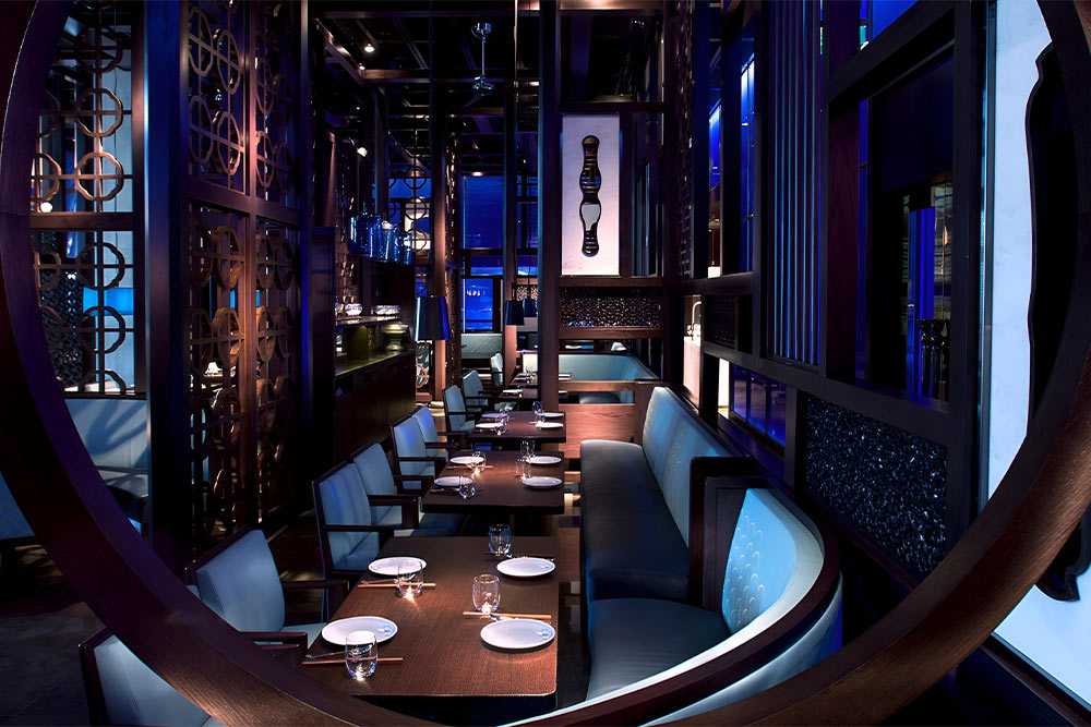 Dining area of Hakassan restaurant