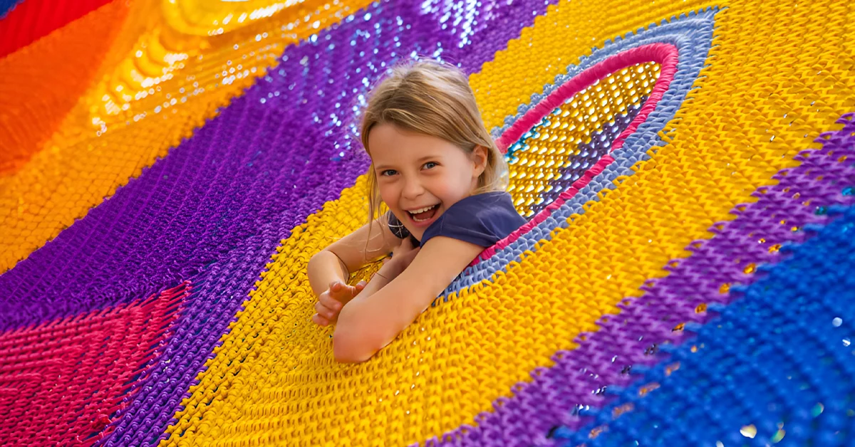 A child having a fun time at Oli Oli