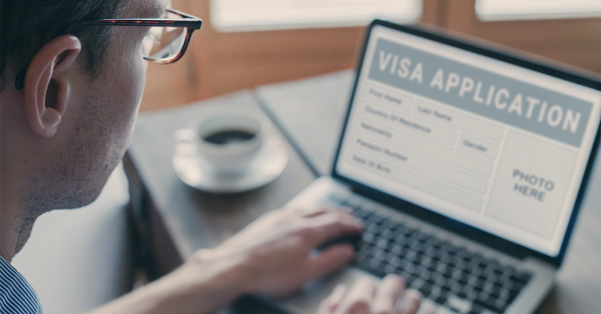 Submitting visa application