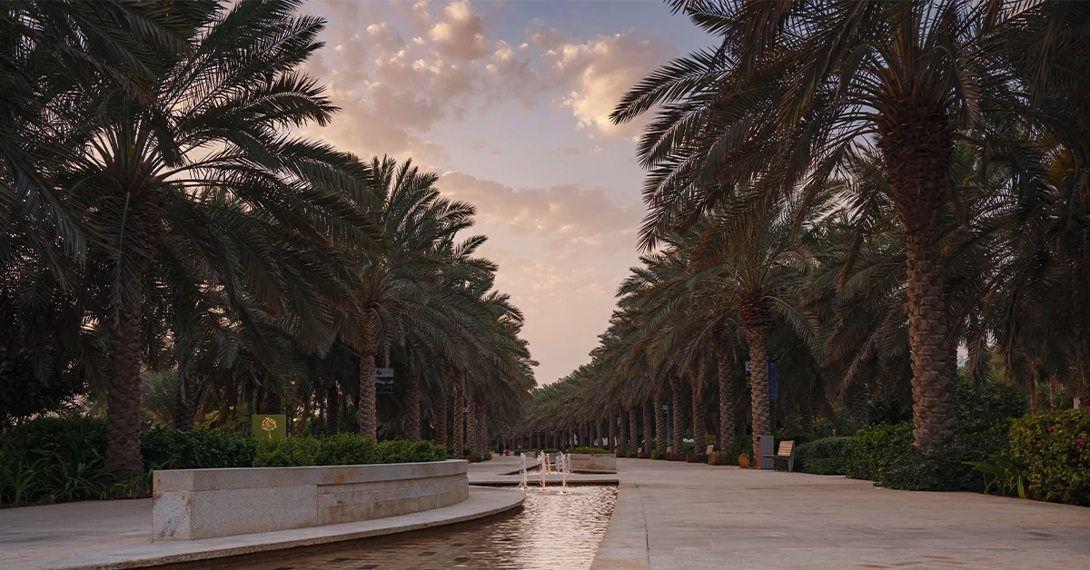 Al Khabaisi Park walking path 