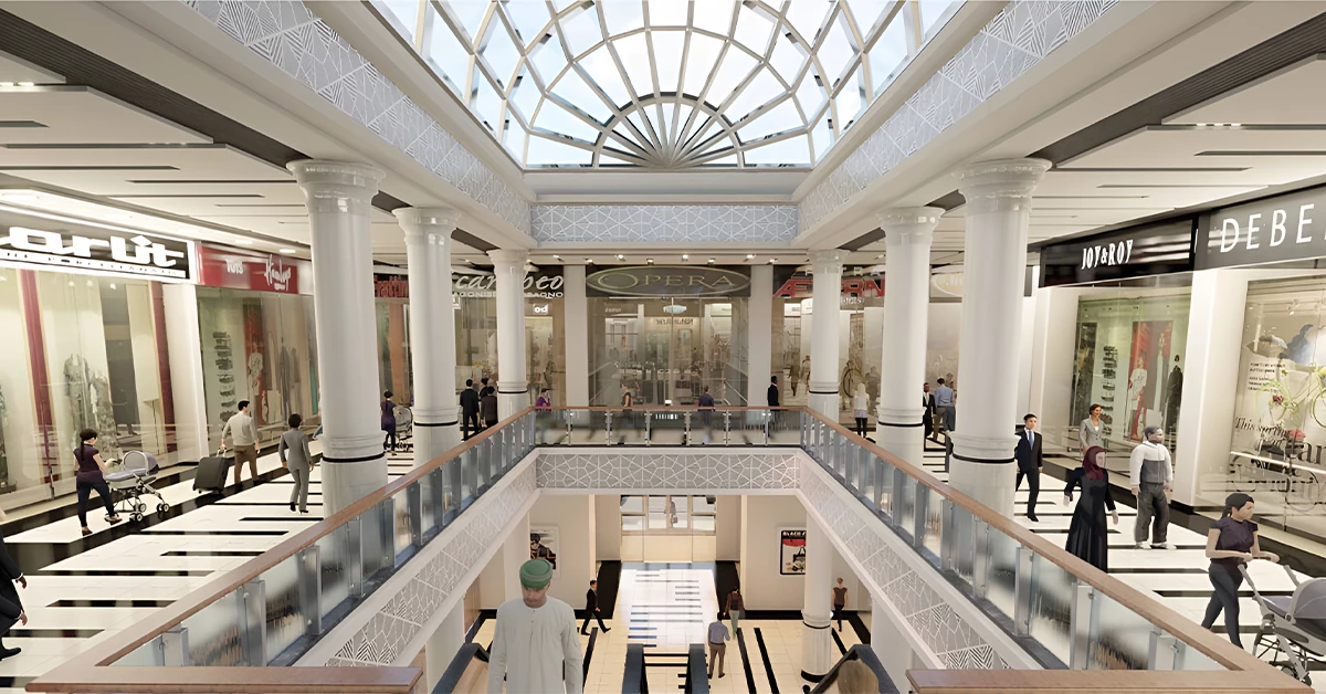 Inside the Arch Mall 
