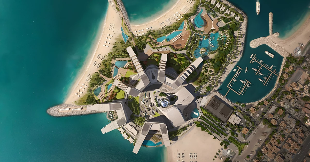 Layout of Las Vegas Island in Dubai