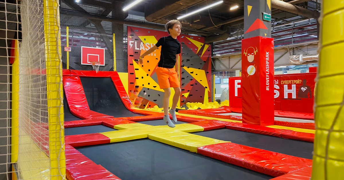 Bounce X Trampoline park in Dubai