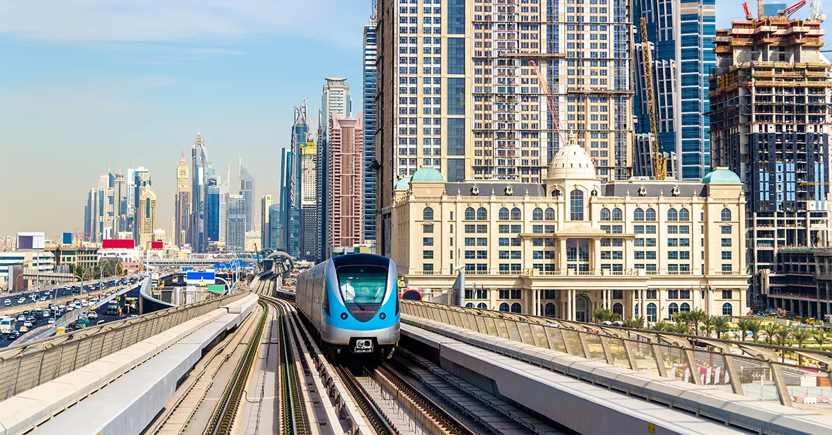 Red Line Metro in Dubai