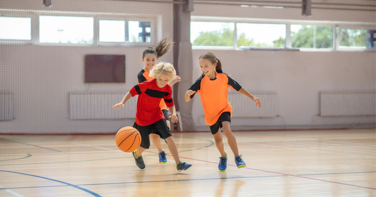 Kids playing football in Emirates International School, rated as one of the best schools in Jumeirah