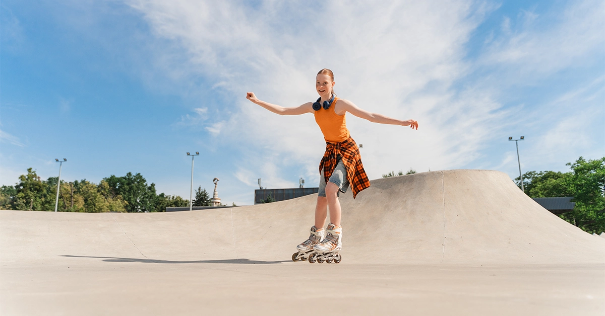 skating area in a park