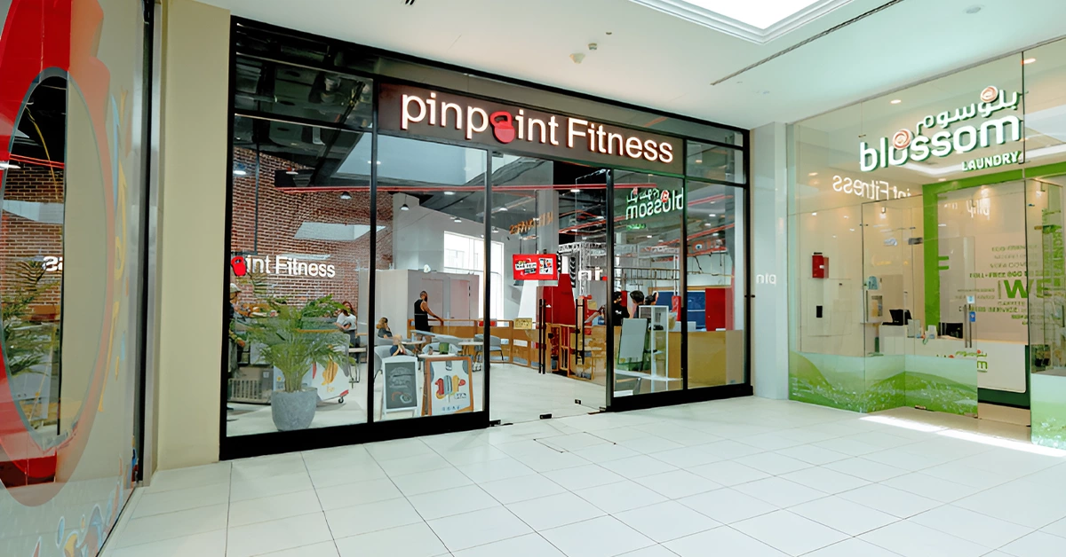 Pinpoint fitness gym in The Pavilion Al Furjan