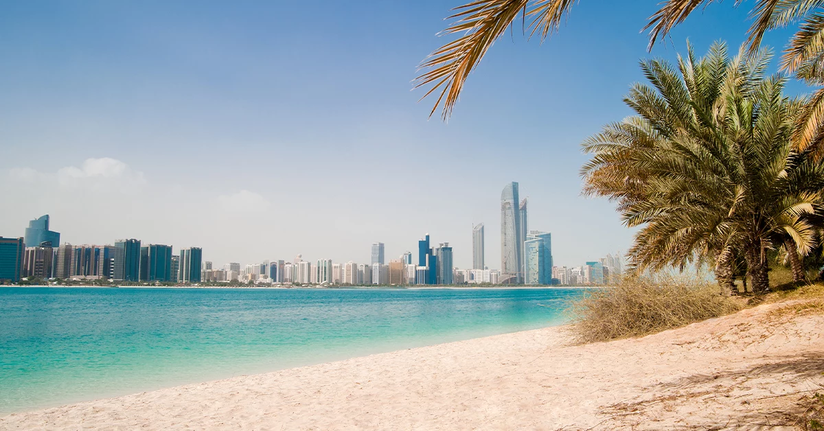 a beach in Dubai 