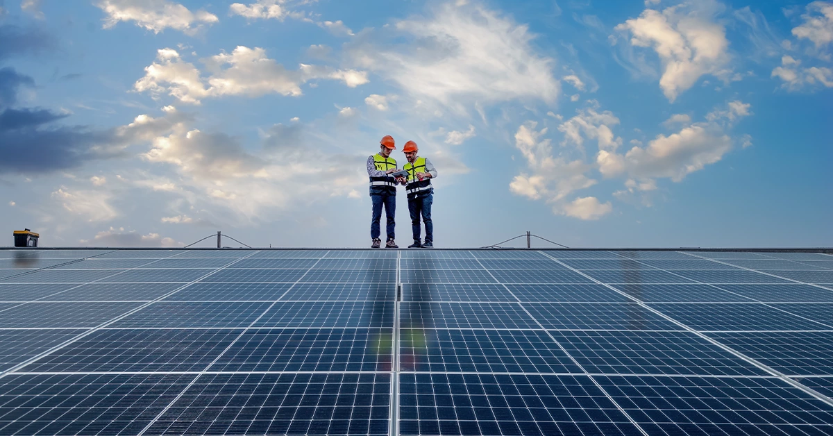 Solar panel installation