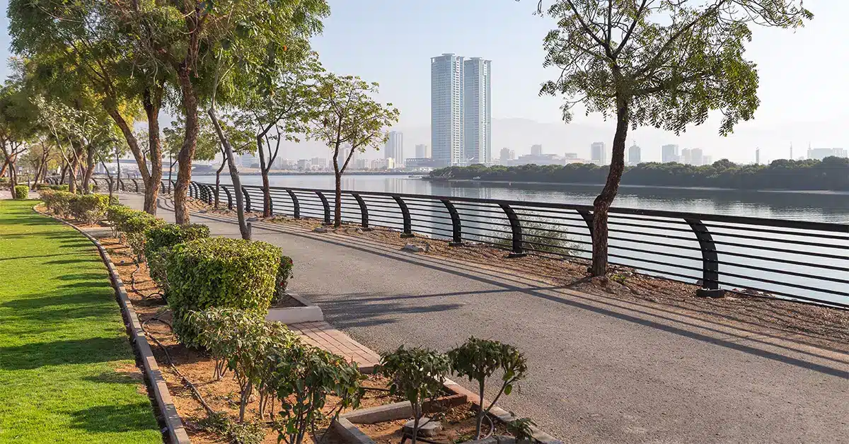 Walking track on Al Qawasim corniche