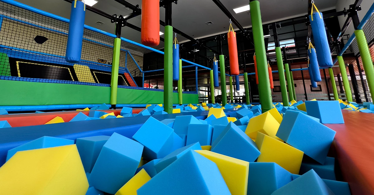 Trampoline park at adventureland sharjah