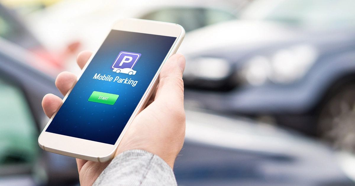 a man using parkin app
