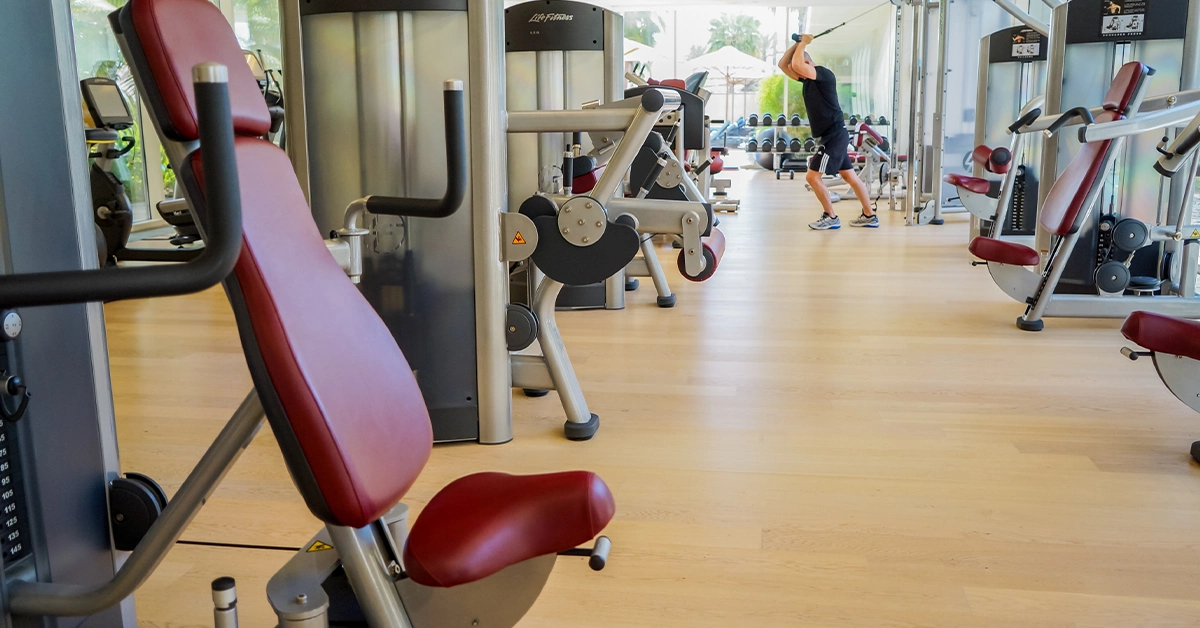 Exercise Machines in a Gym