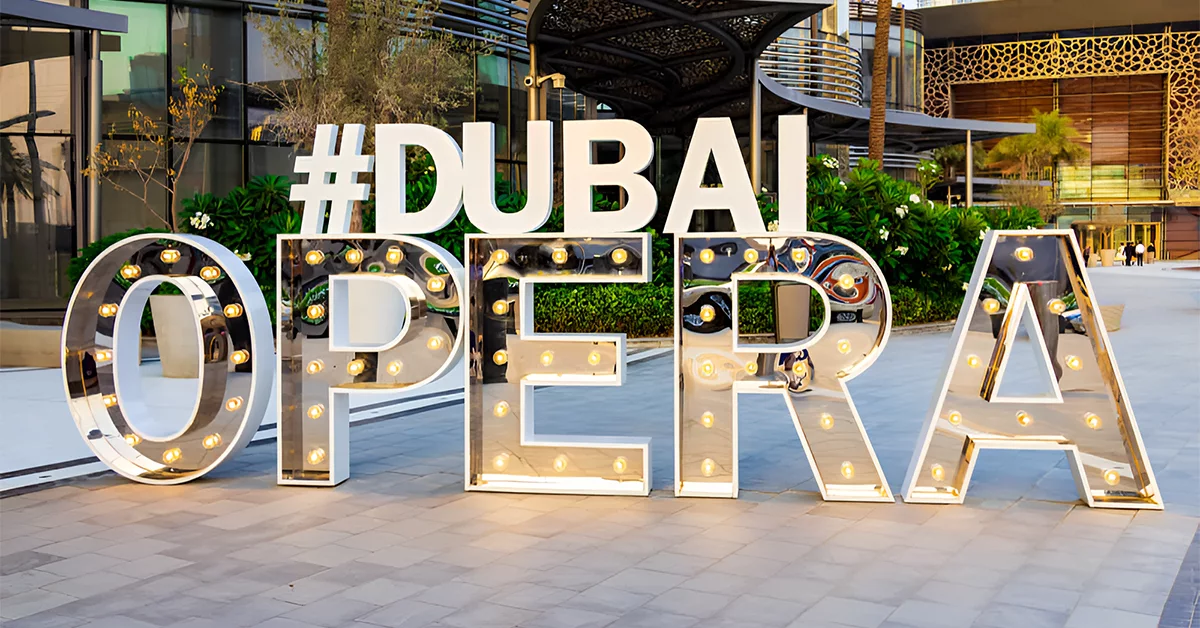 Dubai Opera is one of the best places to visit during eid al adha in Dubai