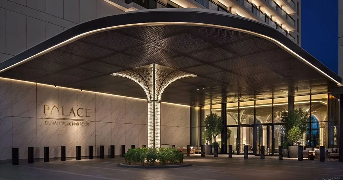 Entrance of Palace Hotel Dubai Creek Harbour