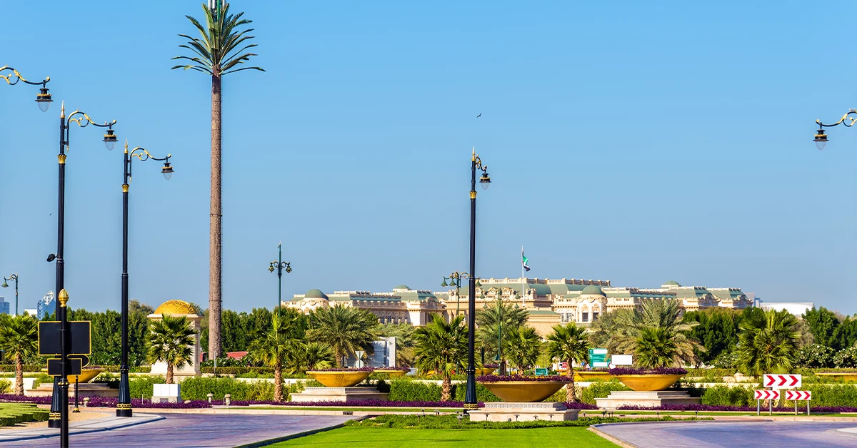 Garden near Zabeel Palace in Dubai