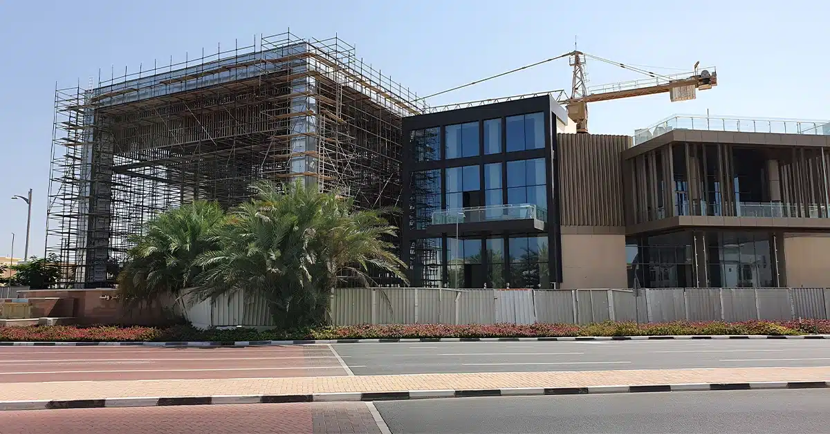 The Agora Mall building is under construction