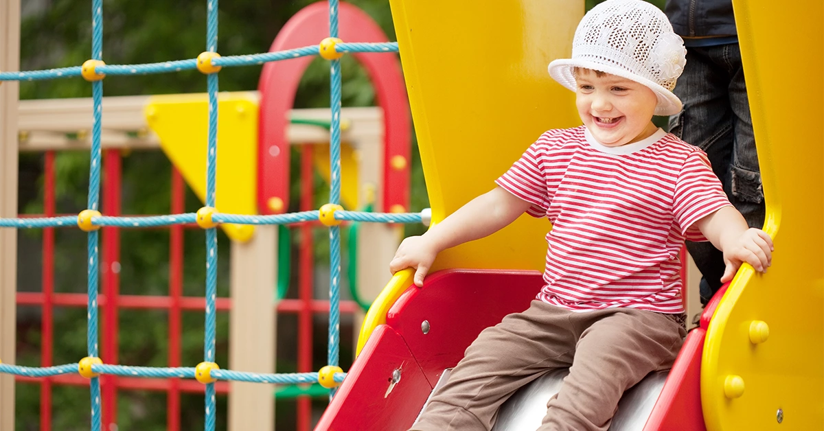 outdoor play area in Jebel Ali Village Nursery