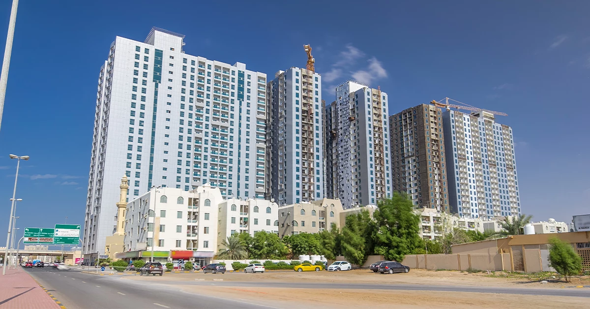 High-rise apartments in Ajman 