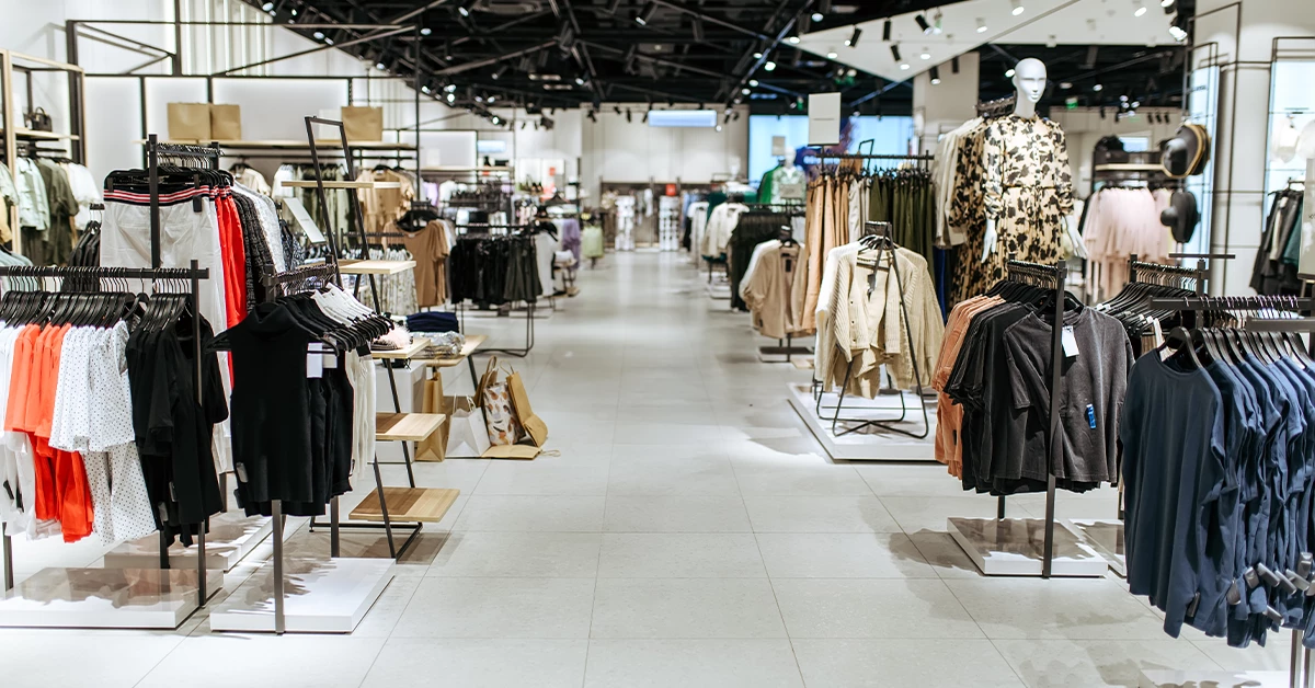 Clothing store at a mall 