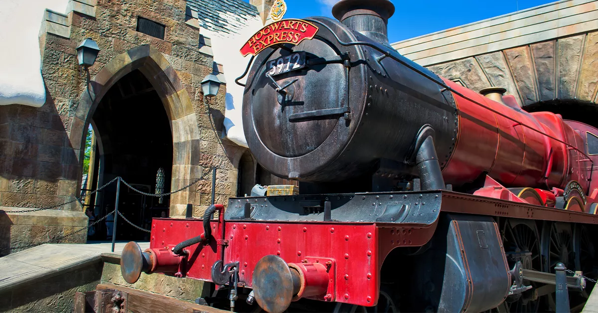 Hogwarts Express at a Harry Potter-themed park in Orlando 