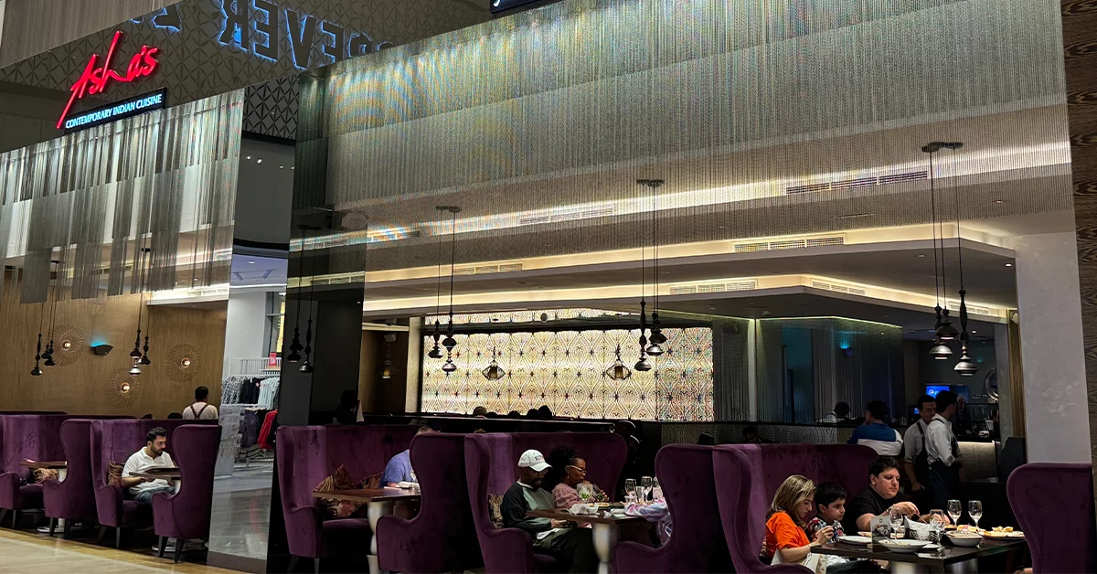 Asha’s Restaurant in Abu Dhabi