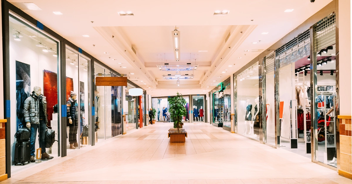 Clothing Stores in Mall