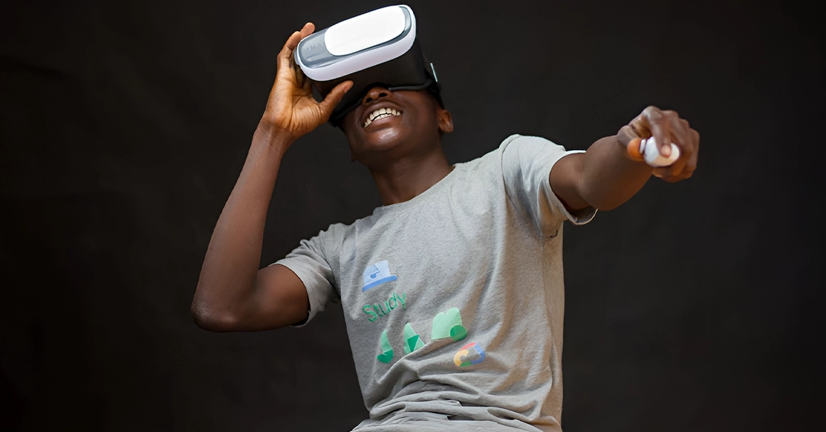 Boy Enjoying VR
