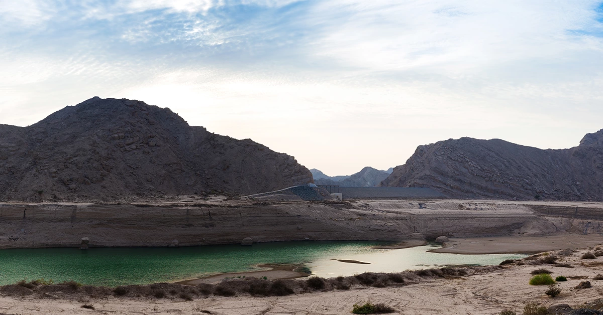 Stunning view of Jebel Jais mountain 