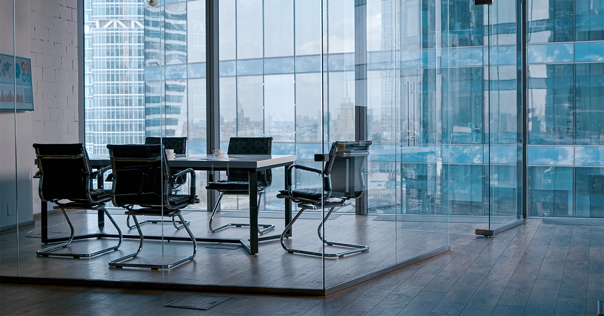 A well-designed meeting room