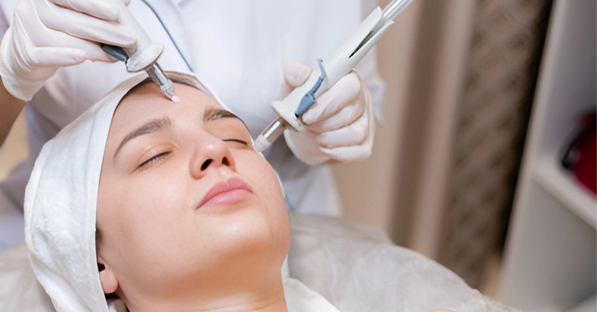 Facial treatment at Genomed Polyclinic Dubai