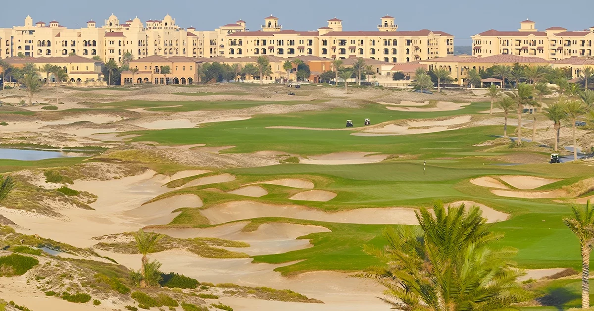 golf course at Saadiyat Beach