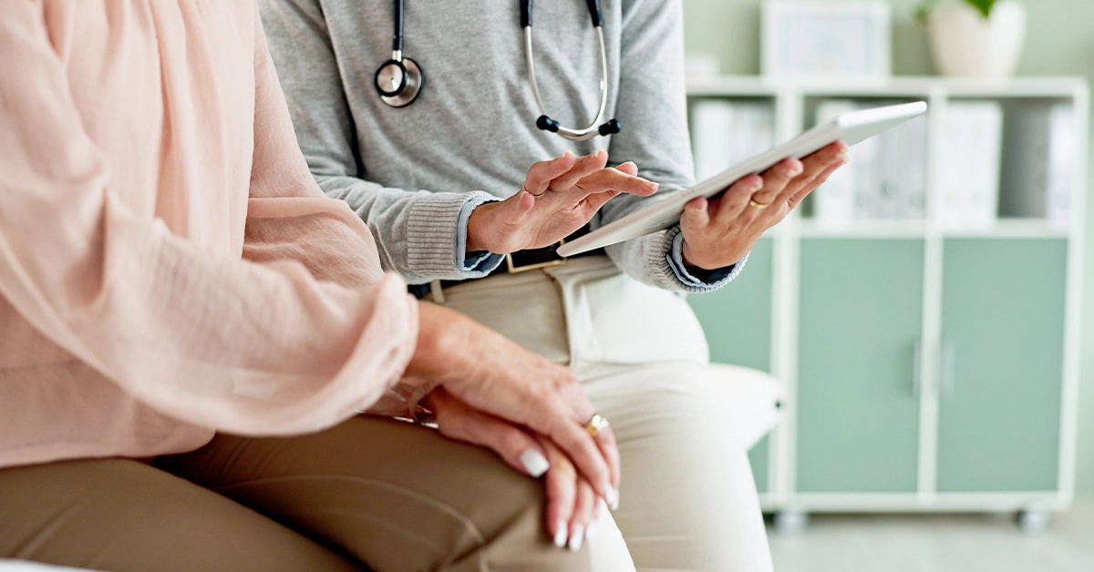 doctor giving medical advice 