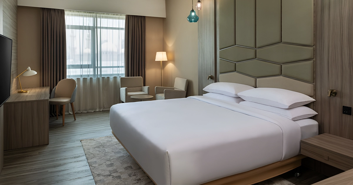 Spacious hotel room