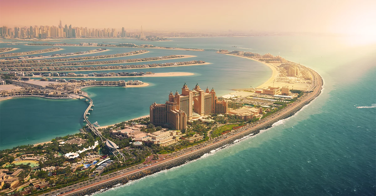 Palm Jumeirah is a British expat community in Dubai
