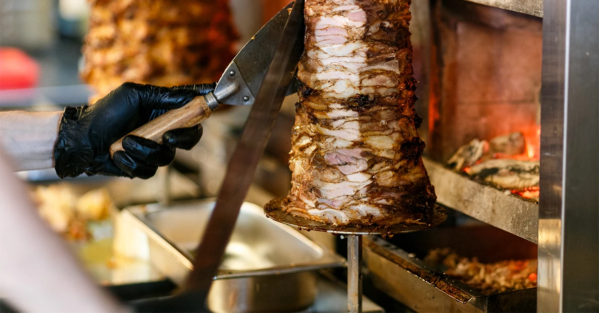 Shawarma prepared in shawerman