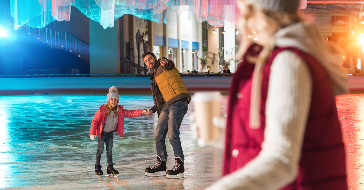 Ice rink in Dubai Square Mall 